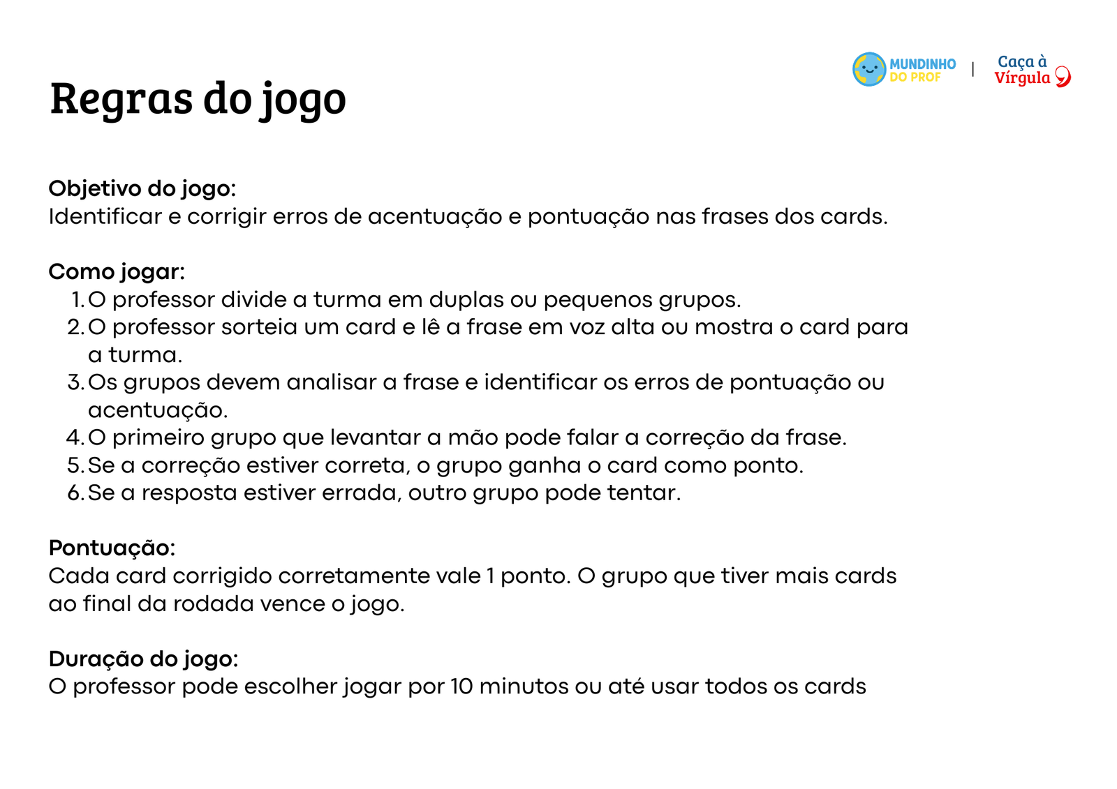 Caça à Vírgula - Imagem 2